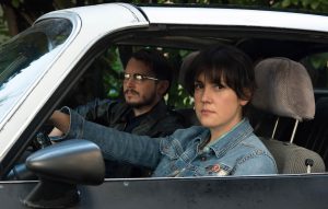 Melanie Lynskey and Elijah Wood appear in <i>I Don't Feel at Home in This World Anymore</i> by Macon Blair, an official selection of the U.S. Dramatic Competition at the 2017 Sundance Film Festival. © 2016 Sundance Institute | photo by Allyson Riggs.