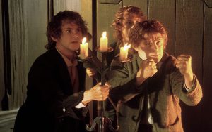 Dominic Monaghan, Billy Boyd & Sean Astin Characters: Merry,Peregrin Pippin Took & Sam Gamgee Film: The Lord Of The Rings: The Fellowship Of The Ring The Lord Of The Rings I USA/NZ 2001 Director: Peter Jackson 10 December 2001 PUBLICATIONxINxGERxSUIxAUTxONLY Copyright: MaryxEvansxAFxArchivexNewxLinexCinema 12612229 editorial use only