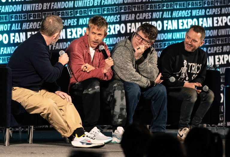 Fan Expo Portland is back at the Oregon Convention Center this weekend for a party celebrating comics, movies, gaming, anime, and so much more! Things kicked off Friday with several celebrity panels, including a conversation with the hobbits from The Lord of the Rings franchise – Elijah Wood, Sean Astin, Billy Boyd, and Dominic Monaghan. (Photo by Tristan Fortsch for KATU News on January 16, 2025)