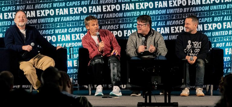 Fan Expo Portland is back at the Oregon Convention Center this weekend for a party celebrating comics, movies, gaming, anime, and so much more! Things kicked off Friday with several celebrity panels, including a conversation with the hobbits from The Lord of the Rings franchise – Elijah Wood, Sean Astin, Billy Boyd, and Dominic Monaghan. (Photo by Tristan Fortsch for KATU News on January 16, 2025)