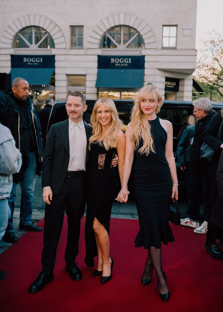 PARIS, FRANCE – MARCH 25:  Elijah Wood, Sarah Michelle Gellar and Kathryn Newton attends the Paris fan event of Searchlight Pictures "Ready or Not 2" at Pathé Palace in Paris, France on 25th March, 2026 (Photo by CB/Disney)