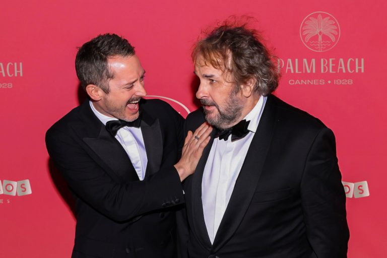 CANNES, FRANCE - MAY 12: Elijah Wood and Peter Jackson attend the opening ceremony dinner ahead of the 79th annual Cannes Film Festival on May 12, 2026 in Cannes, France.  (Photo by Pascal Le Segretain/Getty Images)
